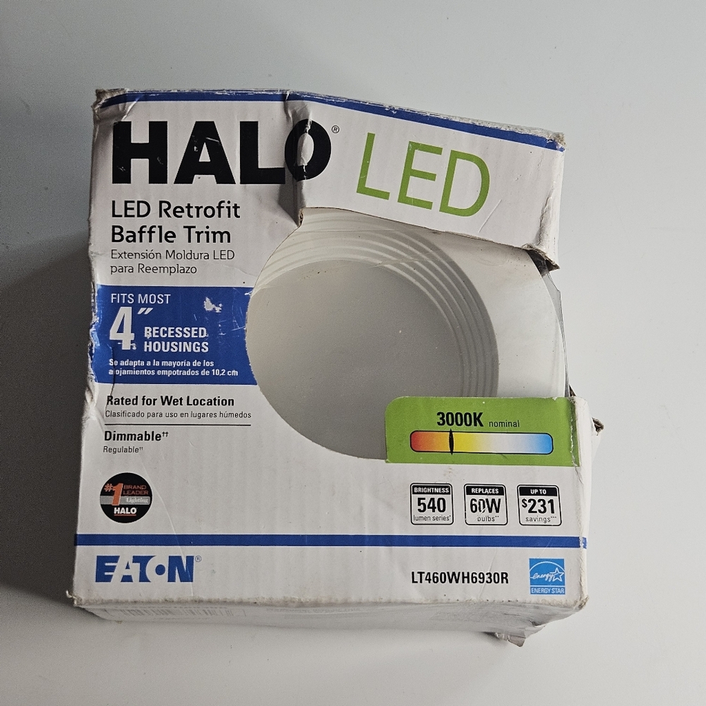 HALO LED 60W Dimmable Recessed Retrofit 4"